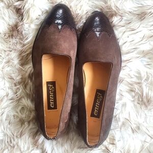 Ennesi Vintage Genuine Reptile Leather Men's Shoes. Italian made. Sizes 9.5🌴✌️